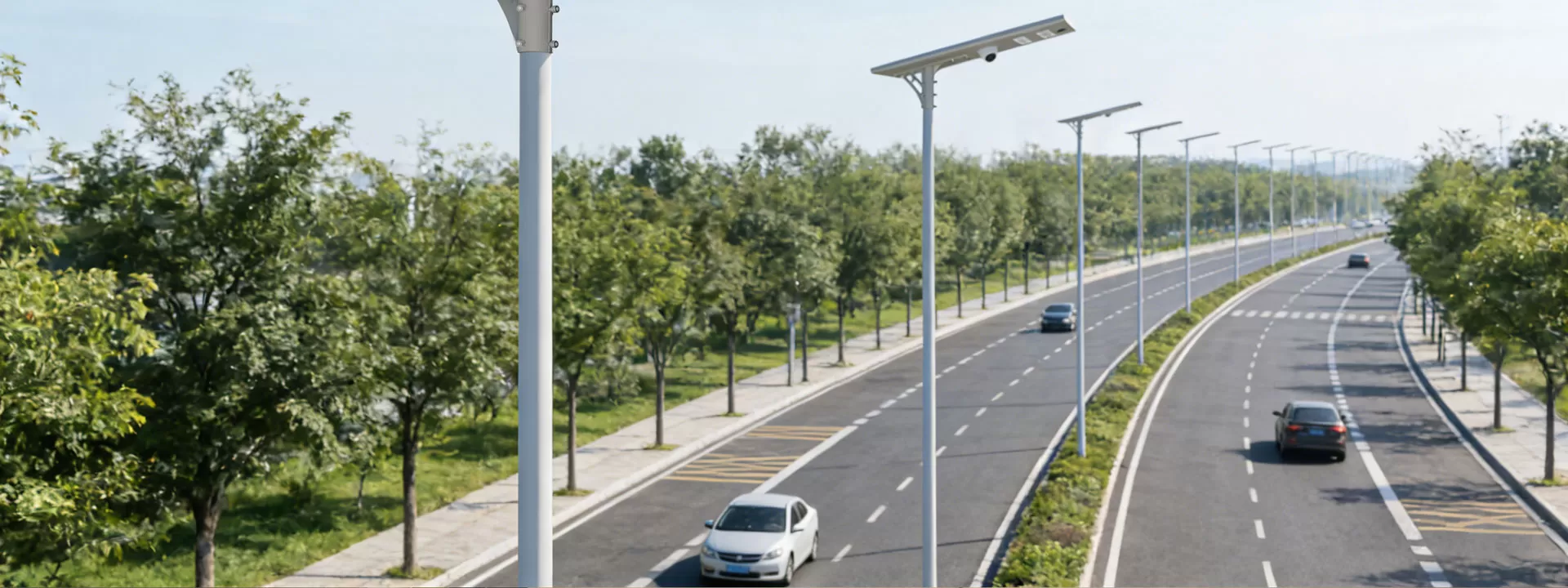 Produktoepassing van All-in-One Solar Street Light met CCTV
