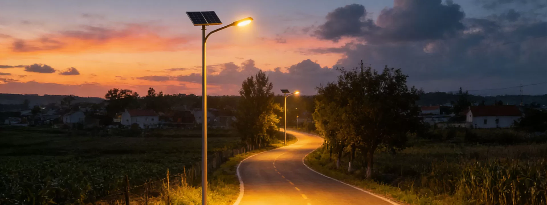 Produktoepassing van Solar Street Light met Lithium batry