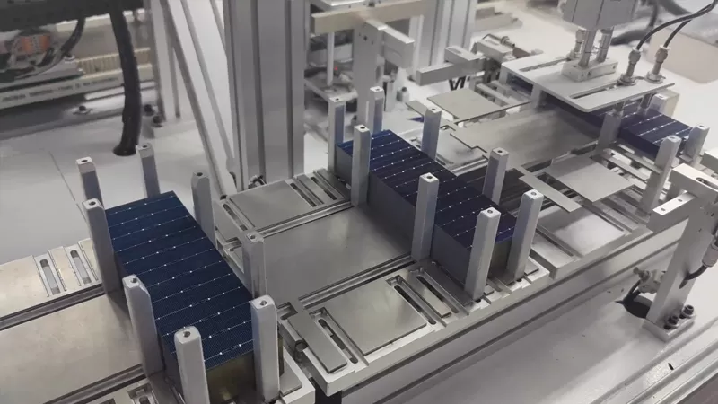 Produksie van sonpaneele